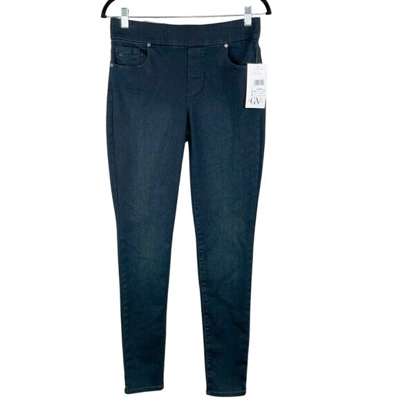 Gloria Vanderbilt Avery Pull-On Slim Fit Stretch Dark Denim Jegging Jeans 4 NWT - Picture 2 of 15
